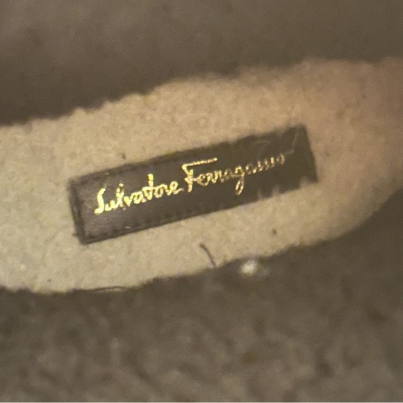 Salvatore Ferragamo Black Leather Winter Boots Size 7 - Picture 15 of 15